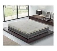 Sur-Matelas 140x190 en mousse à mémoire de forme de 7 cm avec revêtement amovible en aloe vera G