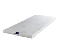 Sur-matelas 4cm 180x200 Mousse à Mémoire de Forme Massante 55Kg/m3 Déhoussable Housse Lavable à 30° à l'Aloe Vera 180 200 King of Dreams G