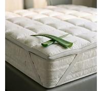sur-Matelas “Wellness”, Topper avec 4 élastiques, Protège Matelas, 1 Place et Demie 120 x 195 cm, Blanc