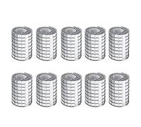 Surakey 4000pcs Mosaique Miroir Autocollantes Acrylique Stickers Muraux Décoratifs 10x10mm Carreaux de Mosaïque Carrés en Verre pour Bricolage Et Décoration (Argent, 4x100cm X 10 Feuilles)