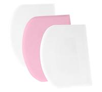 SURDOCA Corne Patisserie Coupe Pate Pain - 3P 5.9x4.3'' Antidérapante Plastique Sans BPA Bord et Coin Tranchants Souple Racloir Coupe Pate Patisserie - Accessoires de Décoration Outils de Modelage