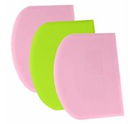 SURDOCA Corne Patisserie Coupe Pate Pain - 3P 7.1x4.9'' Antidérapante Plastique Sans BPA Bord et Coin Tranchants Souple Racloir Coupe Pate Patisserie - Accessoires de Décoration Outils de Modelage