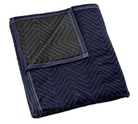 Sure-Max Couverture de déménagement et d'emballage - Pro Economy - 203,2 x 182,9 cm (Poids de 15,9 kg/dz) - Tapis de Meubles d'expédition matelassé Professionnel Bleu Marine et Noir