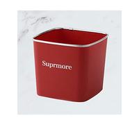 SUREK Simple Poubelle de bureau carrée en plastique poubelle anneau de pression mini poubelle sans couvercle petite boîte de rangement des déchets bureau à domicile pratique
