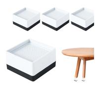 Surélévateurs Canapé | 4 Pièces Pieds Rehausseurs Carrés Empilables pour Meubles | Surélévateurs de Lit - Maison, Cuisine, Salon, Buanderie, Bureau, Appartement, Ferme, Appareils Électroménagers