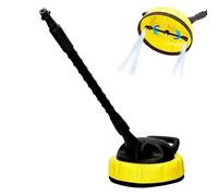 S'urface Nettoyant pour terrasse Karrcher K Series 1-7, Accessoire de Nettoyage de terrasse Haute Pression, Brosse rotative à Long Manche, Protection Contre Les éclaboussures, pour pavés, Cours,