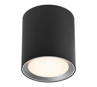 Surface spot LANDON 14 blanc chaud 2700k LED intégrée métal noir IP44 Salle de bain - Nordlux, Intérieur