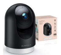 Surfola Caméra d'intérieur 2K pour Animaux domestiques avec détection de Mouvement, caméra de vidéosurveillance Wi-FI avec Vision Nocturne, Fonctionne avec Alexa/Google