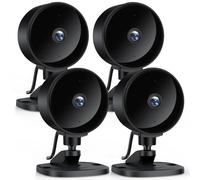 Surfola Caméra Surveillance WiFi Intérieure, 1080P FHD Caméra pour Bébé/Animaux avec Détection de Mouvement & Sonore IA, Vision Nocturne, Audio Bidirectionnel, App, Alexa & Google Home, 4-Pack