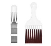 SURFOU Brosse de Nettoyage pour Condenseur, Lot de 2 Peignes en Acier Inoxydable et Plastique, pour Sèche-Linge à Pompe à Chaleur, Échangeur et Entretien Climatiseur