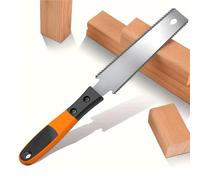SURFOU Scie à bois japonaise - Petite scie à traction double face - Poignée antidérapante - Lame fine en acier au carbone - Pour le bricolage, le travail du bois