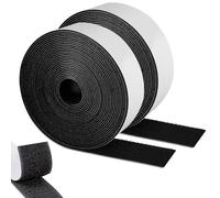 SURFOU Scratch Autocollant Double Face 12 m x 50 mm, Fixation Extra Forte | Ruban avec Crochets et Boucles, Idéal pour Tissus, Moustiquaires, Coussins de Canapé, Tapis, Bricolage et Décoration