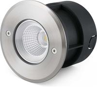 SURIA Luminaire encastré de sol acier inoxydable satiné et noir mat de FARO 70592N