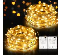 Suright Guirlande Lumineuse, 2 x 12M 120LED Guirlandes Lumineuses à Piles