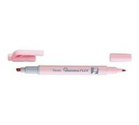 Pentel - Surligneur bi-pointe fluorescent - Rose pastel