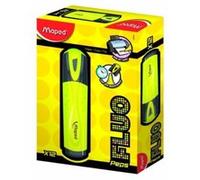 Maped - Surligneur Peps Classic 742534 - Extra fluo, pointe biseautée - Jaune (12 unités)