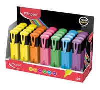 Surligneur FLUO'PEPS Classic, présentoir de 28 pièces