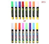 Surligneur Fluorescent À Craie Liquide, Stylo Néon Pour Tableau D'écriture Led, Tableau Noir, Peinture Sur Verre, Graffiti Pour Bureau, 8 Couleurs