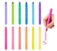 Surligneur Gel 12 Pièces Set, Stylos Surligneurs Rotatifs, Highlighter Pen | Marqueur Bible pour Papier Fin, Sans Transparence Des Couleurs, 12 Couleurs Pastelles, Pour école, Bureau, Handlettering