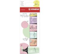 Surligneur pastel - STABILO BOSS MINI Pastellove - Étui carton x 6 surligneurs - Coloris pastel assortis