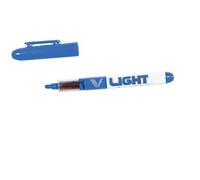 Surligneur pilot v light tracé 1/3mm encre liquide pigmentée fluide niveau d' encre visible coloris bleu