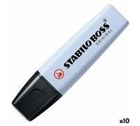 Surligneur Stabilo Bleu clair (10 Unités)