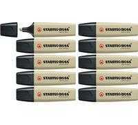 Surligneur - STABILO BOSS ORIGINAL NatureCOLORS - lot x 10 surligneurs - vert ti