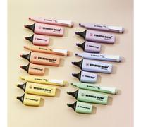 Surligneur Stabilo Boss pastel mini - Étui carton de 6