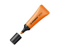 Surligneur Stabilo Néon couleur - pointe biseautée orange