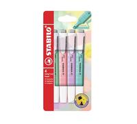 Surligneur STABILO swing cool Pastel Edition - Pochette x 4 surligneurs - Coloris assortis