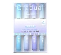 Surligneurs Couleurs Assorties,Fournitures d'écriture 4 couleurs et fournitures de correction - Protection des yeux Key Mark Peinture Ligne Oblique Tête Main Compte Stylo, Bible Surligneurs Et Stylos