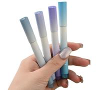 Surligneurs esthétiques - Fournitures d'écriture 4 couleurs et fournitures de correction,Protection des yeux Key Mark Peinture Ligne Oblique Tête Main Compte Stylo, Bible Surligneurs Et Stylos