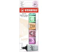 STABILO Surligneur BOSS MINI Pastellove 2.0 – pointe biseautée – Étui carton 6 surligneurs pastel