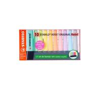 Surligneurs - STABILO - BOSS ORIGINAL - 10 couleurs pastel - Set de bureau - Multicolore