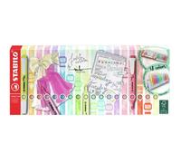 Surligneurs - STABILO - Pack chevalet de 18 swing cool - Encre fluo - Pointe biseautée - Anti-dessèchement