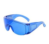 Surlunettes de sécurité, lunettes de protection UV pour la construction, l'extérieur et le laboratoire (bleu)