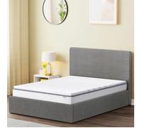 Surmatelas 140x190 cm ep 5,3 cm mousse mémoire de forme, housse stretch déhoussable, base antidérapante - PLUME
