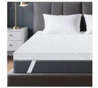 Surmatelas 140x190 cm INRE, Épaisseur de 6 cm, Mousse à haute résilience, Confort moelleux ou tonique, Ergonomique, Housse Lavable