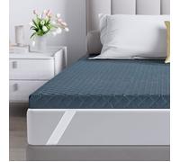 Surmatelas 140x190 cm -INRE, Épaisseur de 6 cm, Mousse à haute résilience, Confort moelleux ou tonique, Ergonomique