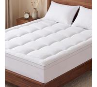 Surmatelas 140x190 cm, sur-Matelas en Microfibre 1000 g/m² 2 Personne Doux | Confort moelleux, Grand Bonnet jusqu’à 40 cm, Hypoallergénique, Respirant et Lavable en Machine