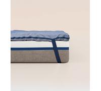 Surmatelas 140x200 cm - Douillet et soutien ferme - Laine 100% française - 6 cm d'épaisseur - Tediber