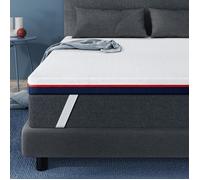 Surmatelas 140x200 cm INRE, Epaisseur 10cm, Mousse à mémoire de forme, haute densité, avec housse hypoallergénique lavable