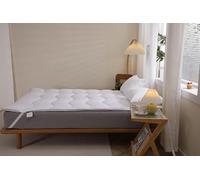 Surmatelas 160 x 200,Epaisseur 4 CM,sur Matelas 2 Personnes avec Bande Elastique,Moelleux,Respirant (160x200)