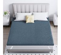 Surmatelas 160x200 cm INRE, Épaisseur de 6 cm, Mousse à haute résilience, Confort Respirant, Design Antidérapant,Sommeil Réparateur