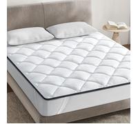 Surmatelas 180x200 cm - INRE, Confort Optimal - Moelleux, Anti-acarien, Respirant - pour Matelas 1 Places - Lavable-