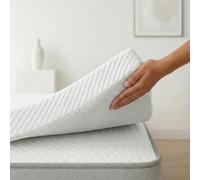 Surmatelas | 190x200 CM | Epaisseur 6CM | Housse Lavable à Deux Faces été/Hiver | Soulage Les tensions Musculaires | Mousse a memoire de Forme 100% | Réversible | Surmatelas 190 x 200