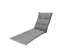 Surmatelas 195 x 60 x 6 cm 50 % coton, 50 % polyester gris
