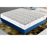 Surmatelas 3 cm à mousse à mémoire de forme et revêtement camomille : 135 x 200 cm
