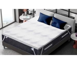 Surmatelas 5 cm et housse Visco Touch : 180 x 200 cm