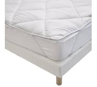 Bleu Câlin Surmatelas 90x190 cm - Moelleux et Respirant - Lavable à 95°C - Enveloppe Anti-Transpiration - Fabriqué en France